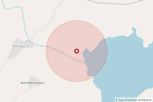 Map showing approximate area covered by Pincode 322704 — Mahapura Bo, Sawai Madhopur
