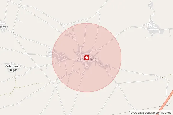 Map showing approximate area covered by Pincode 323615 — Lakheri Gaon S.O, Bundi