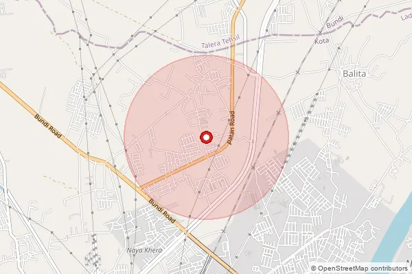 Map showing approximate area covered by Pincode 324008 — Thermal Colony Kota S.O, Kota