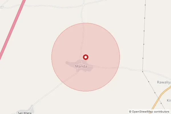 Map showing approximate area covered by Pincode 324009 — Dadabari Kota S.O, Kota