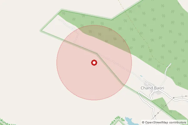 Map showing approximate area covered by Pincode 324010 — Jaspura, Kota