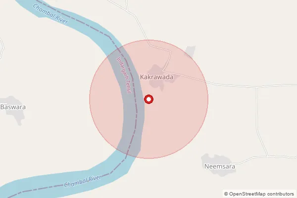 Map showing approximate area covered by Pincode 325009 — Jorawarpura B.O, Kota