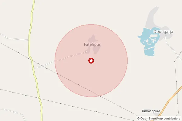 Map showing approximate area covered by Pincode 325201 — Dungarja B.O, Kota