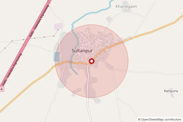Map showing approximate area covered by Pincode 325204 — Budha Deet B.O, Kota