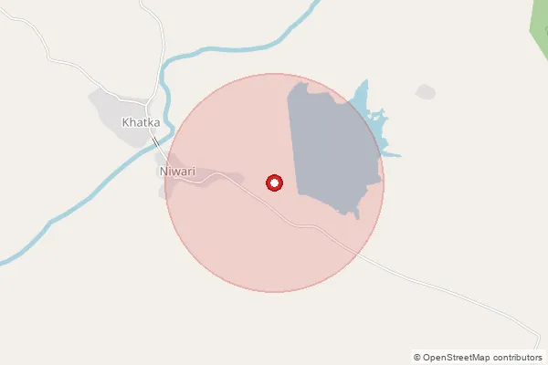 Map showing approximate area covered by Pincode 325217 — Bamangaon B.O, Baran