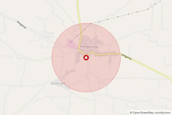 Map showing approximate area covered by Pincode 325602 — Dhulet B.O, Kota