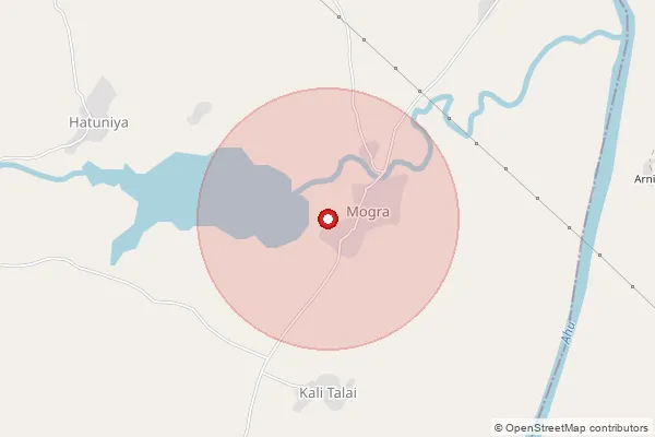 Map showing approximate area covered by Pincode 326502 — Sulia B.O, Jhalawar