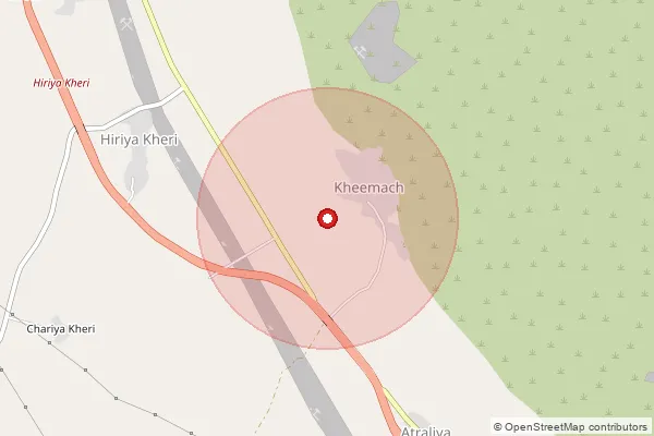 Map showing approximate area covered by Pincode 326517 — Morak S.O, Kota