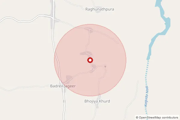 Map showing approximate area covered by Pincode 327001 — Banswara H.O, Banswara