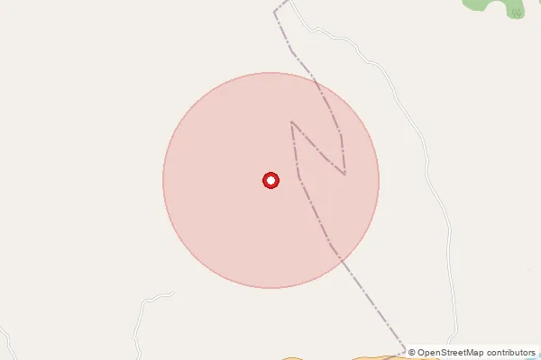 Map showing approximate area covered by Pincode 327021 — Bhimpur B.O, Banswara