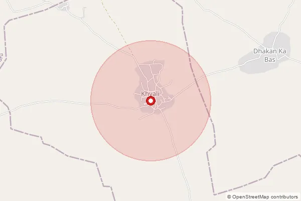 Map showing approximate area covered by Pincode 331026 — Jabasar B.O, Jhunjhunu