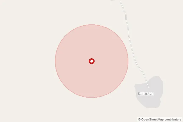 Map showing approximate area covered by Pincode 331402 — Pulasar S.O, Churu