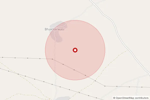 Map showing approximate area covered by Pincode 332307 — Thimoli Bo, Sikar