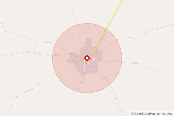 Map showing approximate area covered by Pincode 332312 — Bhojasar Bo, Sikar