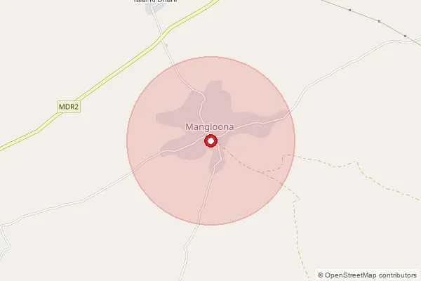 Map showing approximate area covered by Pincode 332318 — Juliasar Bo, Sikar