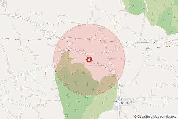 Map showing approximate area covered by Pincode 332602 — Lamiya Bo, Sikar