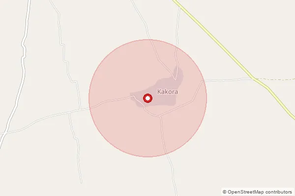 Map showing approximate area covered by Pincode 333055 — Gadala Kalkan B.O, Jhunjhunu