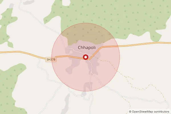 Map showing approximate area covered by Pincode 333302 — Jahaz B.O, Jhunjhunu