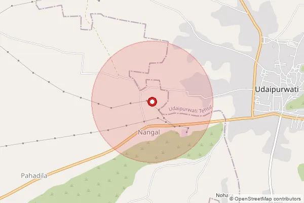 Map showing approximate area covered by Pincode 333307 — Inderpura B.O, Jhunjhunu