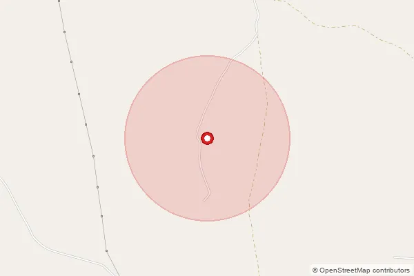 Map showing approximate area covered by Pincode 334025 — Bagseu B.O, Bikaner