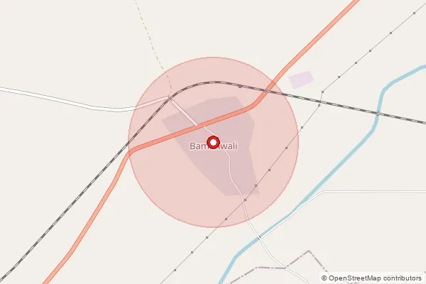 Map showing approximate area covered by Pincode 334601 — Sodhwali B.O, Bikaner