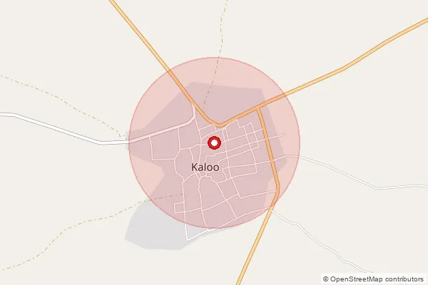 Map showing approximate area covered by Pincode 334602 — Kujti B.O, Bikaner