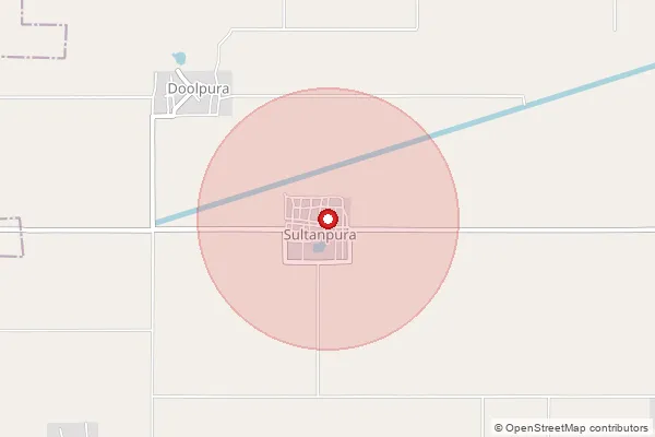 Map showing approximate area covered by Pincode 335002 — Dharmsinghwala B.O, Ganganagar