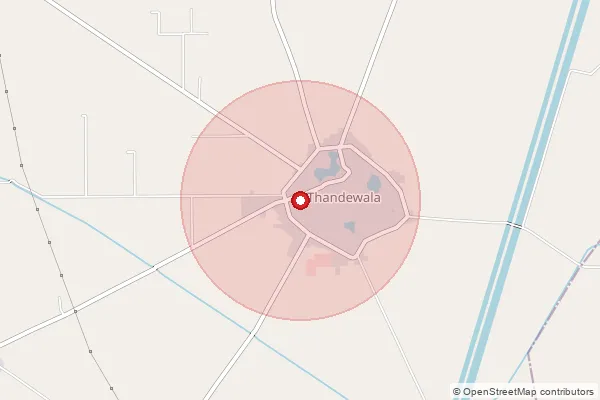 Map showing approximate area covered by Pincode 335024 — 15 Ff B.O, Ganganagar