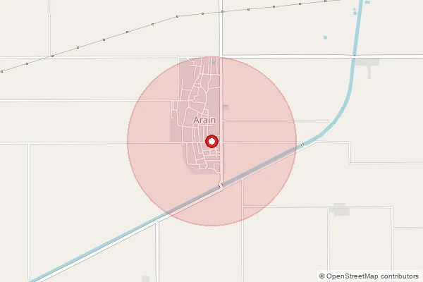 Map showing approximate area covered by Pincode 335027 — Dhanoor B.O, Ganganagar