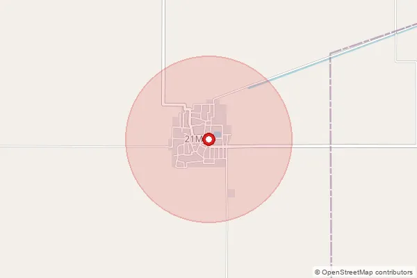 Map showing approximate area covered by Pincode 335064 — Kheruwala B.O, Hanumangarh