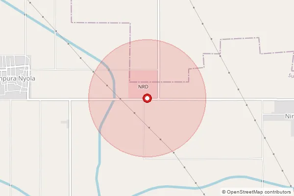 Map showing approximate area covered by Pincode 335804 — Badopal B.O, Ganganagar