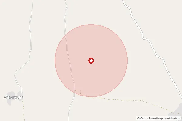 Map showing approximate area covered by Pincode 341023 — Jael S.O, Nagaur
