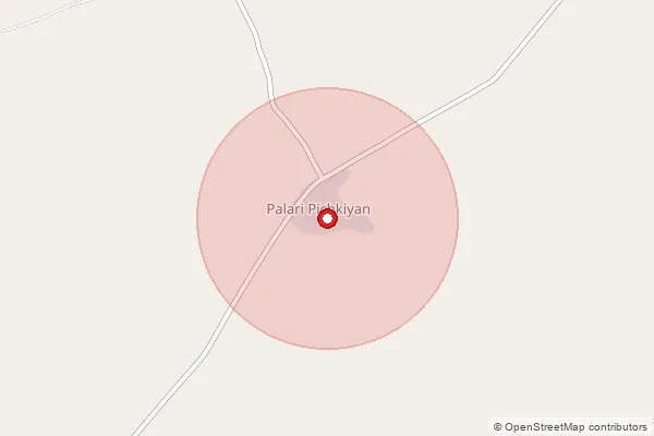 Map showing approximate area covered by Pincode 341025 — Khinwsar S.O, Nagaur