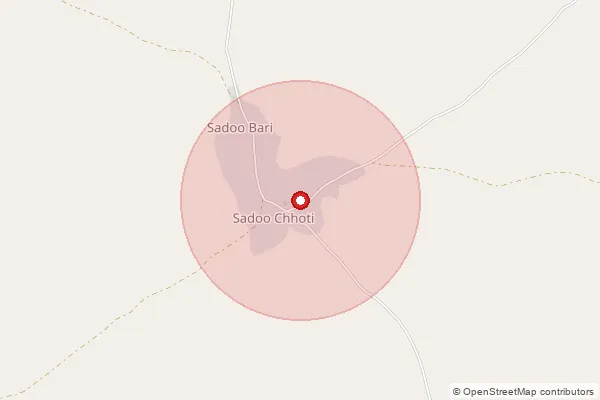 Map showing approximate area covered by Pincode 341301 — Bari Khatu S.O, Nagaur