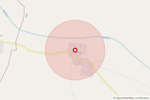 Map showing approximate area covered by Pincode 341302 — Chhotikhatu S.O, Nagaur