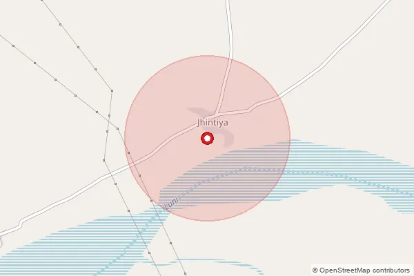 Map showing approximate area covered by Pincode 341513 — Rohisa B.O, Nagaur