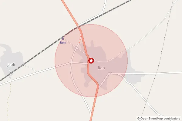 Map showing approximate area covered by Pincode 341514 — Ren S.O, Nagaur