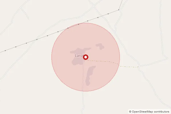 Map showing approximate area covered by Pincode 341520 — Gedakallan B.O, Nagaur