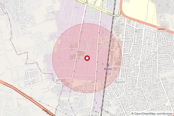 Map showing approximate area covered by Pincode 342005 — Jodhpur Marudhar Ind  Area So, Jodhpur