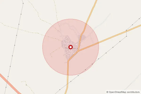 Map showing approximate area covered by Pincode 342027 — Banwarla Bo, Jodhpur
