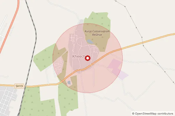 Map showing approximate area covered by Pincode 342308 — Khichan So, Jodhpur