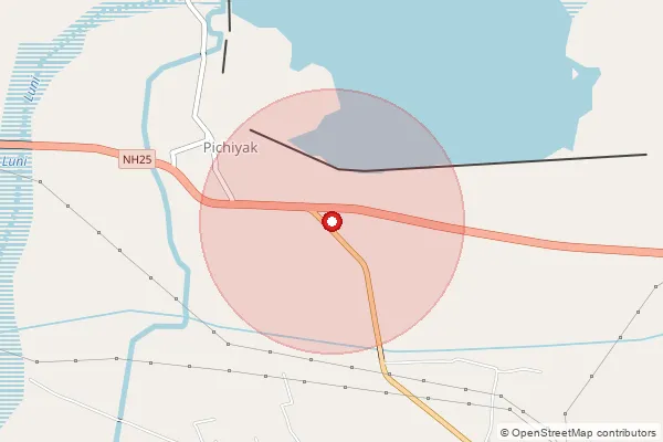 Map showing approximate area covered by Pincode 342602 — Jetiwas Bo, Jodhpur