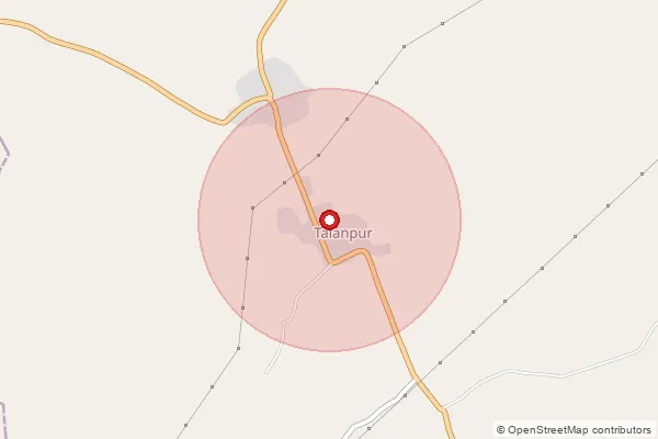 Map showing approximate area covered by Pincode 342902 — Harsolav B.O, Nagaur