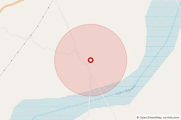 Map showing approximate area covered by Pincode 343022 — Chorau B.O, Jalore