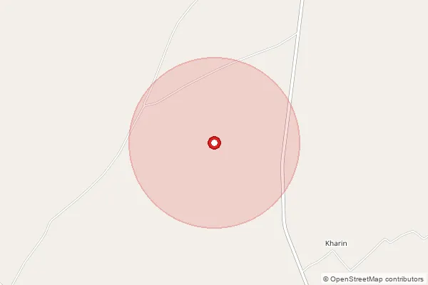 Map showing approximate area covered by Pincode 344001 — Barmer H.O, Barmer