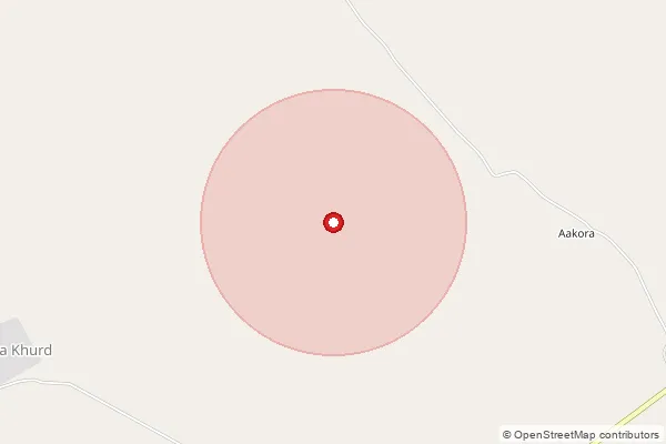 Map showing approximate area covered by Pincode 344012 — Dudhwakhurd B.O, Barmer