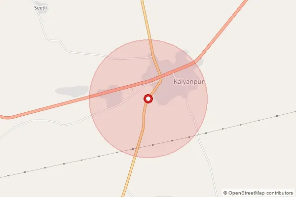 Map showing approximate area covered by Pincode 344026 — Korna B.O, Barmer
