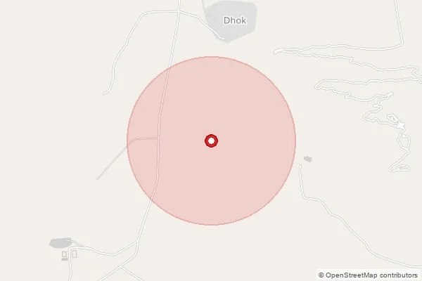 Map showing approximate area covered by Pincode 344702 — Samelon Ka Tala, Barmer