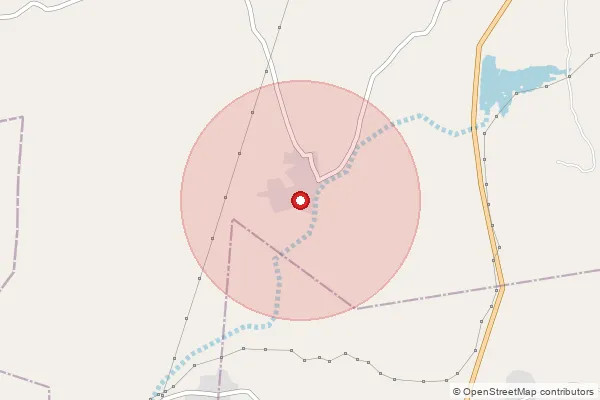 Map showing approximate area covered by Pincode 360035 — Chandli Bo, Rajkot