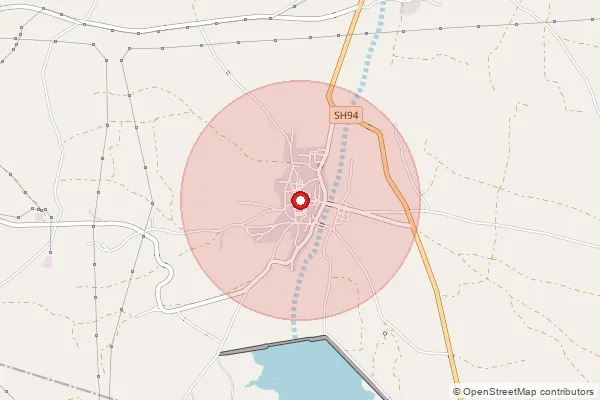 Map showing approximate area covered by Pincode 360325 — Sultanpur S.O, Rajkot